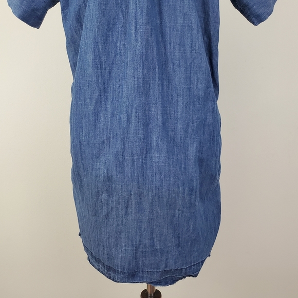 Madewell Denim Drop Hem Shirt Dress - Picture 13 of 16
